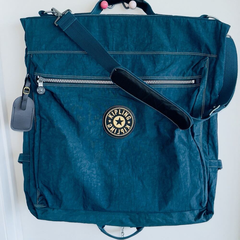 Huge Kipling Folding Garment Suit Bag Travel Closet‎ Luggage Folding Suitcase